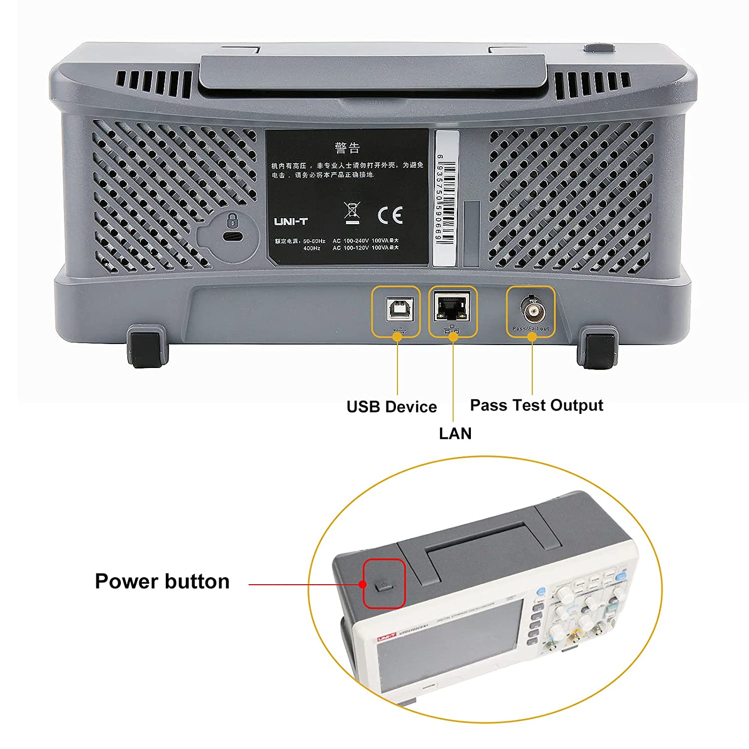 UTD2102CEX+ Высокоточный цифро – обзор и цена Digital Storage Oscilloscope 100Mhz